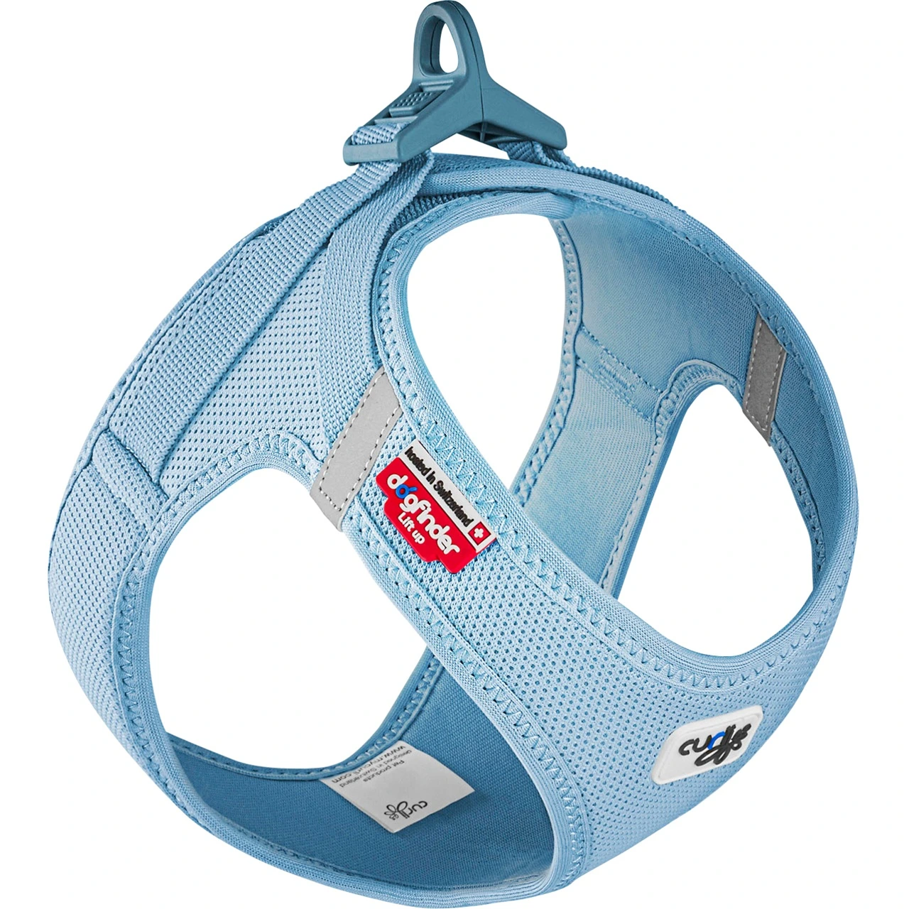 Curli Vest Hundesele Clasp Air Mesh M Skyblue - balanceret komfort til aktive hunde